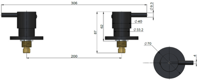 ME Quarter Turn Wall Top Assemblies