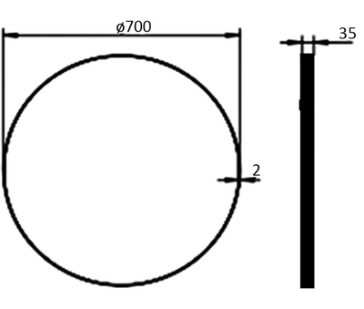 Otus Round Mirror 700