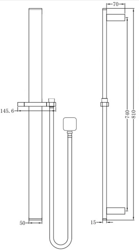 Bellino Hand Shower Rail Set