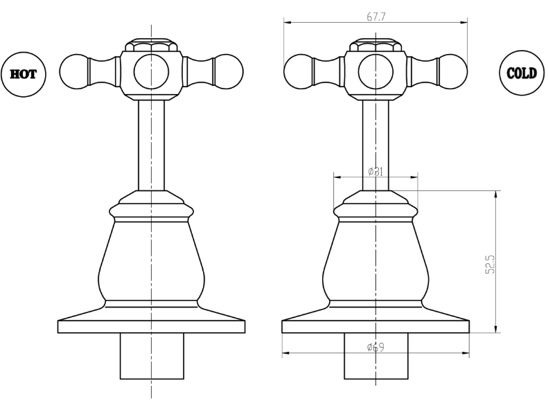 Pasadena Wall Top Assemblies