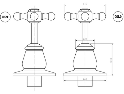 Pasadena Wall Top Assemblies