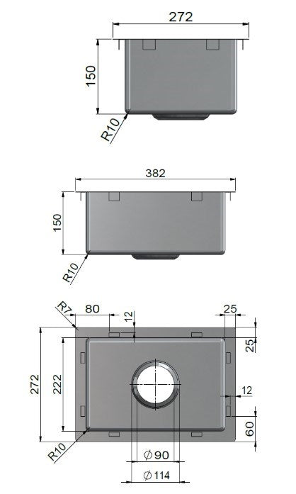 ME Stainless Steel Single Bowl Kitchen Sink 3827