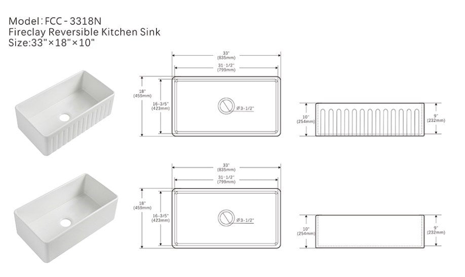 Fine Fireclay Single Kitchen Sink