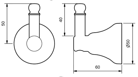 Merino Single Robe Hook