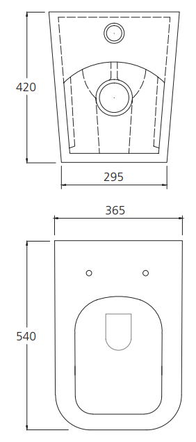 Munich Wall Faced Toilet Suite with Round Push Plate