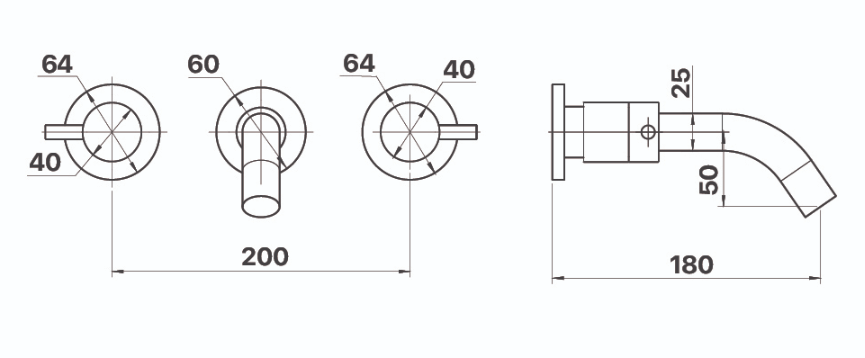 Spruce Basin Mixer Set