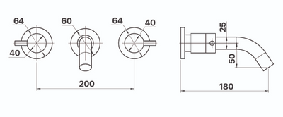 Spruce Basin Mixer Set