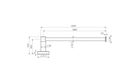 Deluxe Hand Towel Rail