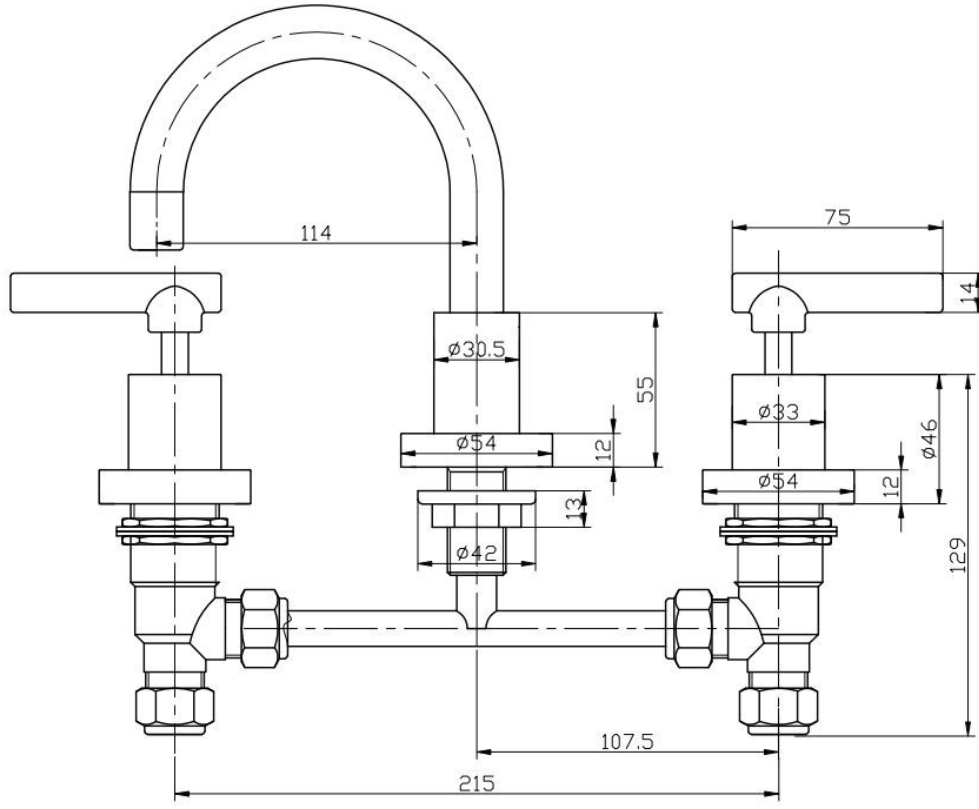 Santa Fe Lever Basin Mixer Set