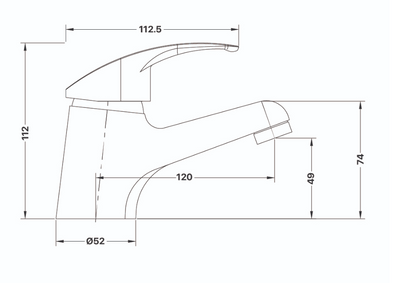 Cayenne Fixed Basin Mixer