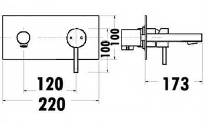 Otus Wall Mixer with Spout