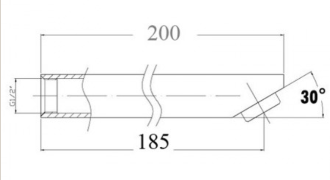 Yale Bath Spout 200