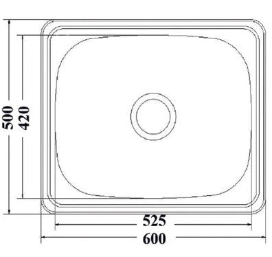 Drop in Laundry Tub 600