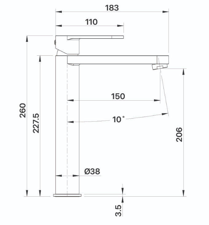 Iris Tall Basin Mixer