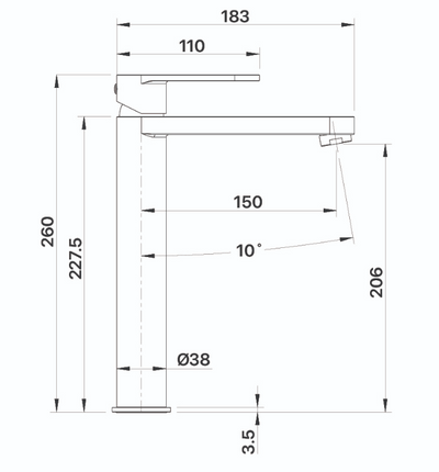 Iris Tall Basin Mixer