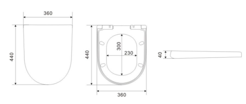 KDK Tornado Flush Heavy Duty Toilet Seat