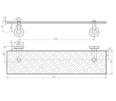 Capri Glass Shelf