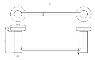 Capri Hand Towel Rail