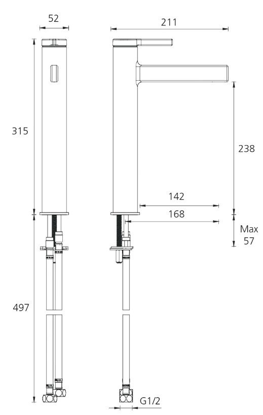 Stockholm Tall Basin Mixer