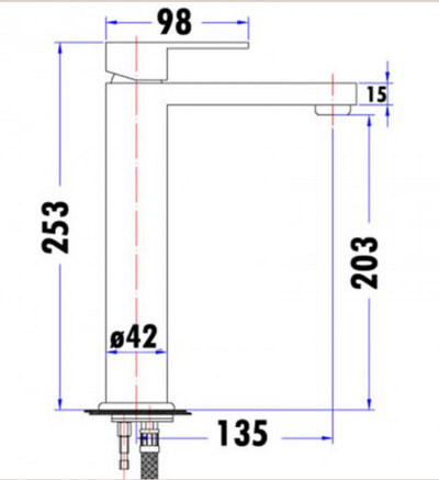 Rosa High Rise Basin Mixer