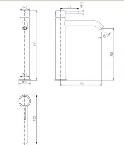 Hali High Rise Basin Mixer