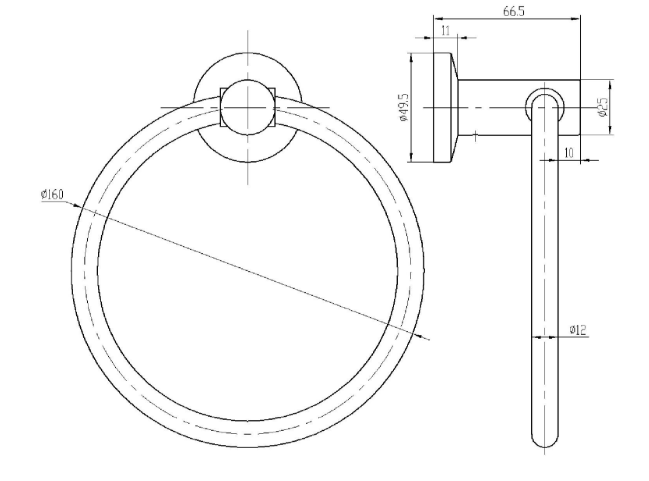 Capri Round Towel Ring