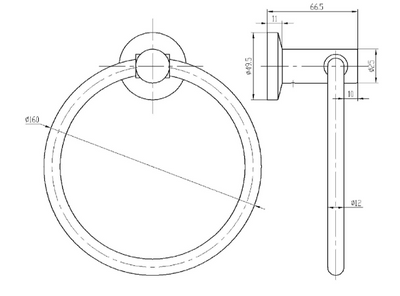 Capri Round Towel Ring