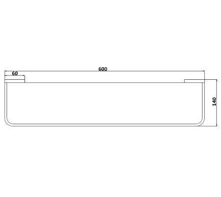 Inis Glass Shelf