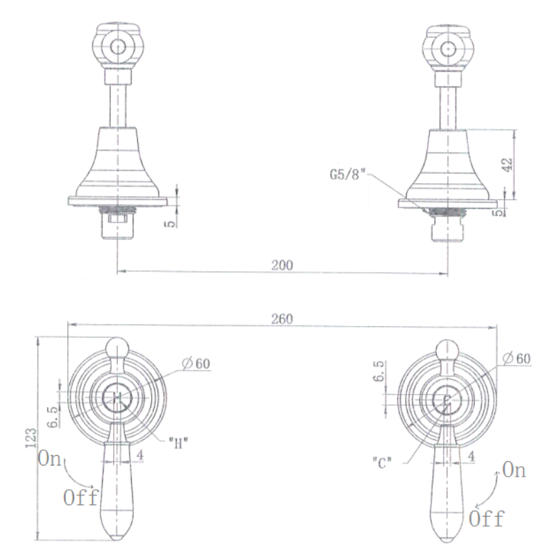 Bordeaux Wall Top Assemblies