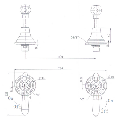 Bordeaux Wall Top Assemblies