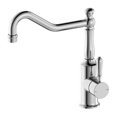 York Hook Spout Kitchen Mixer With Metal Lever