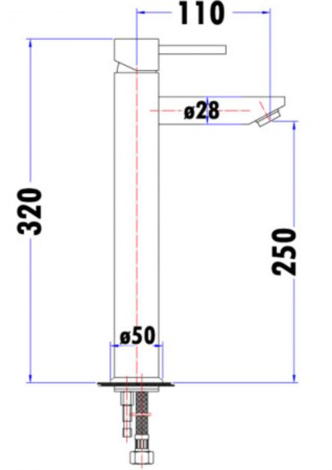 Otus High Rise Basin Mixer