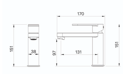 Saffron Basin Mixer