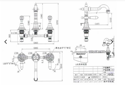 Bordeaux Basin Mixer Set