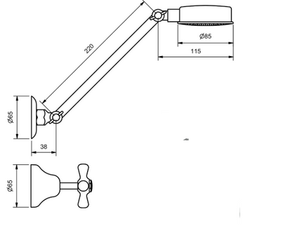 Merino Cross A/D Shower Set