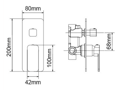 Ivano Wall Mixer with Diverter