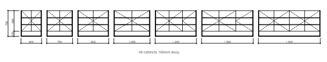 Sanremo Mirror Cabinet 900