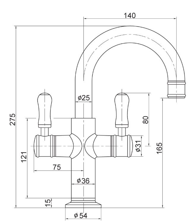 Sylva Twinner Basin Mixer