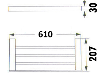 Rosa Towel Rack