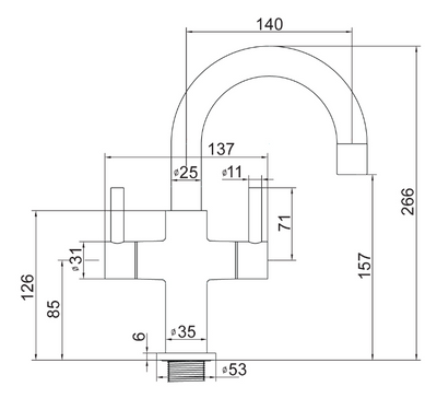 Luciedo Twinner Basin Mixer