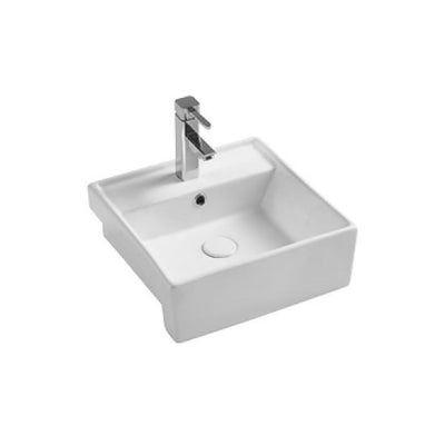 NG Square Drop In Square Porcelain Basin 400