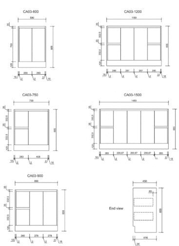 Alice Floor Standing Vanity Unit