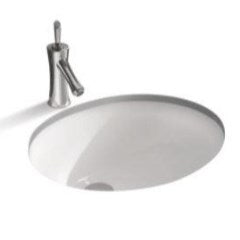 Poseidon Oval Undermount Basin with Overflow 500