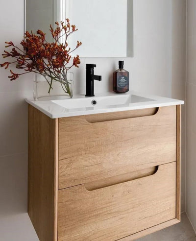 Byron Natural Oak Wall Hung Vanity Unit