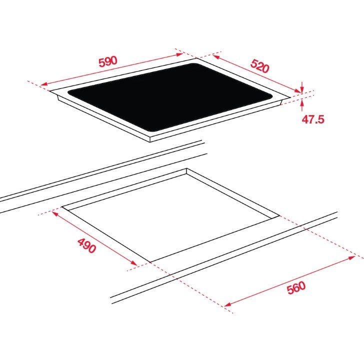 HF Ceramic Cooktop 90cm