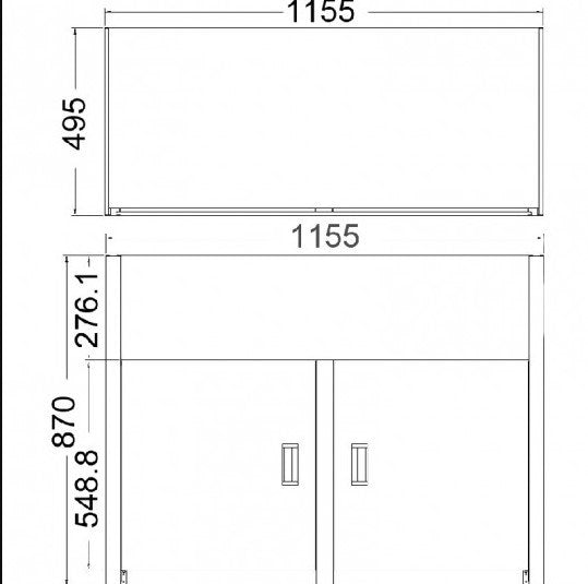 Double Bowl Laundry Tub 1160