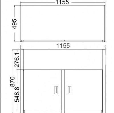 Double Bowl Laundry Tub 1160