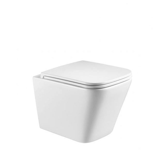 Enox 99 Squared Rimless Wall Faced Toilet Suite