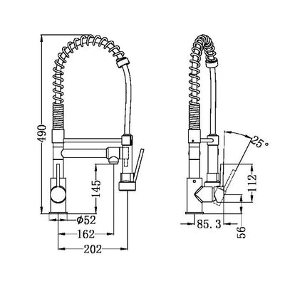 Gamma Pull Out Kitchen Mixer