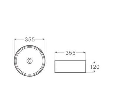 Golf Ball Above Counter Basin 355